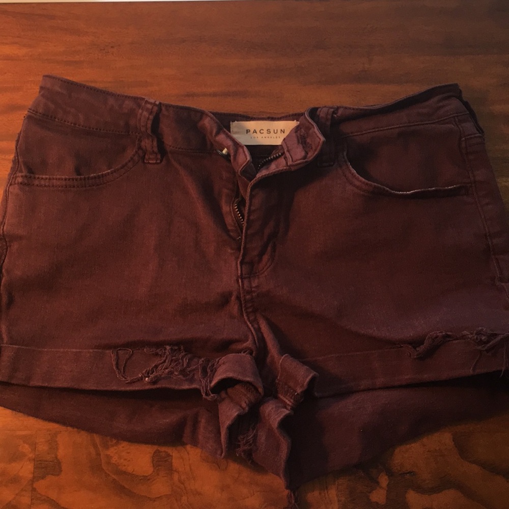 Distressed shorts